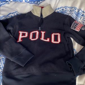 Kids polo fleece